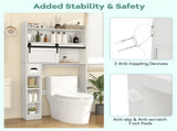 Toilet Storage Cabinet White 14408836
