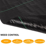 ZUN 3*100ft Black Weeding Cloth Polyethylene Foldable 01860986