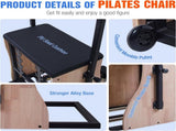 Pilates Chair Wunda Chair Pilates Combo Chair with Handles Split Pedals Reformer Machine 4-Level 66516037
