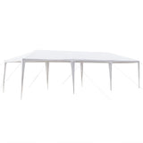 ZUN 3*9m Non-Cloth PE Cloth Plastic Sprayed Iron Pipe Outdoor Party Tent White 15998186