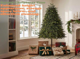 6FT Two-Tone Green Tall-Leg Tree, 228 PE Tips, 145 Warm White Lights with 8 Modes & Remote, US Plug 75946421