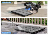 36 Pcs Interlocking Tiles, 12" x 12" HDPE Outdoor Flooring, Patio Flooring Outdoor Waterproof, W1859P507504
