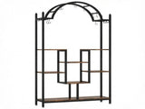 Tall Arched Plant Stand with Hanging Hooks 74.8 Inch 12775302