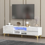 ZUN TV stand,TV Cabinet,entertainment center,TV console,media console,with LED remote control lights,UV W679126306