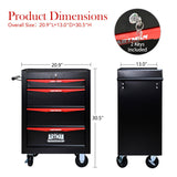 Rolling Metal Tool Chest with 4 Drawers, 20" 4-Drawer Tool Chest Cabinet with Ball Bearing Drawer W1102P245226