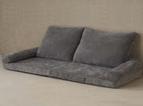 Convertible Fold-Out Single Sofa Bed,Gray,Right, the Right Part of the Complete Product. W244P289257