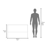 FM FURNITURE Rough Rock Minimalist Home Office Work Desk with Cable Management . White B128P283293