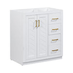 ZUN 30'' Bathroom without Sink,Solid Wood Frame Bathroom Storage Cabinet Only, Freestanding WF316212AAK