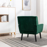 Modern Soft Velvet Material Ergonomics Accent Chair Living Room Chair Bedroom Chair Home Chair With W676P313946