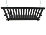 Front Porch Swing with Armrests, Wood Bench Swing with Hanging Chains,for Outdoor Patio ,Garden 39418244