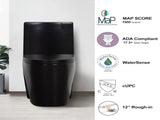 One-Piece Toilet, 1.1/1.60 GPF Water-Efficient Dual-Flush Elongated Comfort Height Floor Mounted, W3598P451235