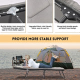 Folding Camping Cot for Adults, 5-Angle Adjustable Camping Cot Heavy Duty Outdoor Bed with Carry W3399P310387