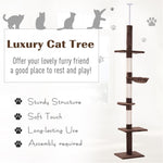 ZUN Wooden Cat House/Cat Trees /Cat Climbing Tower （Prohibited by WalMart） 98529509