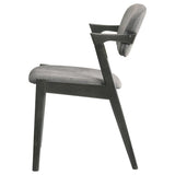 Brown Grey and Black Dining Chair B062P153895