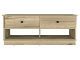 Light Oak Rectangle 2-Shelf 2-Drawer Storage Bench B06280461