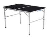 3ft Rectangle 2Fold Top Outdoor Folding Table, Aluminum Frame, 50kg Load 64442016