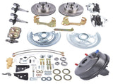Front Disc Brake Conversion Kit 9" Booster Drilled Rotors Fits for GM A F X DBK6472LX 73606131