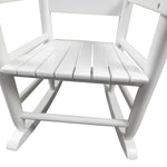 ZUN Children's rocking white chair- Indoor or Outdoor -Suitable for kids-Durable 42338091