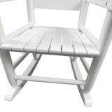 ZUN Children's rocking white chair- Indoor or Outdoor -Suitable for kids-Durable 42338091