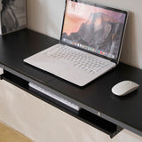 Twin Size Metal Bed with Desk and Storage Shelves, 2 Built-in Ladders & Full-Length Guardrails, 46259316