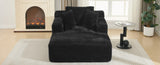 Full- compressed Chaise Lounge Sofa Bed 48.8" Upholstered Sofa Couch with Removable Pillows, Modern N719P288545B