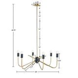 6-Light Metal Chandelier B03595697