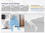 Trone Doccia Electric Bidet Toilet Seat Adjustable Heated Seat with Dual Control Mode Elongated T3177P286054