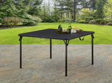 34" Square Resin Fold-in-Half Table, Rich Black 46554996