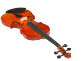 GV100 3/4 Natural color Acoustic Violin Case Bow Rosin Strings Shoulder RestNatural color 68029485
