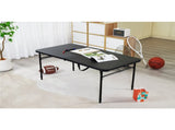 4 Foot Fold-in-Half Adjustable Folding Table, Rich Black 19869127