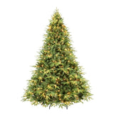 Artificial 5ft Green Christmas Tree with 1419 PE/PVC Mixed Branch Tips, 300L warm white led, Steel 42598236