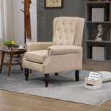 COOLMORE Wood Frame Armchair, Modern Accent Chair Lounge Chair with Sturdy Wood Legs for Living Room W395109981