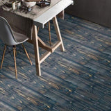 40 Pcs Peel & Stick PVC Flooring, Wood Grain Floor Stickers,Self-Adhesive And Waterproof Tile 04865506