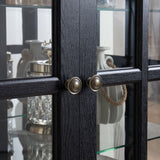 Curio Display Cabinet, Antique Display Cabinet with Glass Doors Adjustable Shelves for Collectibles W2275P300144