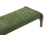 50.25 Inch Upholstered Long Bench, Modern Dining Bench with Soft Chenille Fabric &Rubber Wood Legs W2671P458751