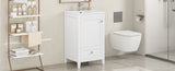 20" Bathroom Vanity with Sink, Bathroom Cabinet with Soft Closing Door, Storage Rack and A Drawer, N725P185452K