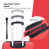 luggage 4-piece ABS lightweight suitcase with rotating wheels, 24 inch and 28 inch with TSA lock, W284P149248