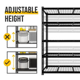 5-Tier Adjustable Metal Shelving Unit ,Heavy Duty Garage Shelving,Storage Racks,Industrial Utility 78553860