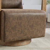 30.3"W Swivel Modern Upholstered Accent Chair with Solid Wood Armrests and 360 Degree Comfy Lounge W1298P246435