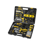 ZUN 218 Piece Tool Set General Household Hand Tool Kit with Plastic Toolbox Storage Case Yellow 91250480