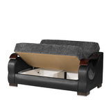 PrimeNest Urbanova Collection Upholstered Convertible Loveseat with Storage, Gray B030P282384