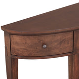 U-Style Modern Curved Console Table Sofa Table with 3 drawers and 1 Shelf for Hallway, Entryway, WF312995AAD