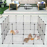 Pet Playpen, Small Animal Cage Indoor Portable Metal Wire Yard Fence for Small Animals, Guinea Pigs, 26976233