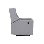 ZUN Pronto Power Recliner Oyster Gray Fabric B02257239