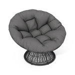 ZUN 41.5" Ergonomic Wicker Papasan Chair with Cloud Thick Density Fabric Cushion,3-proof Cover,High N723P212569E