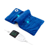 Blue Electric heated pad is equipped with 2 small massagers interior 11743085