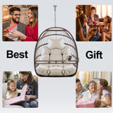 Swing Hammock Egg Basket Chairs Without Stand Indoor Outdoor, UV Resistant Cushion Hanging Chair, W2707P184371