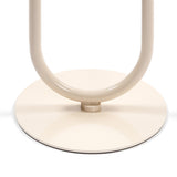 Lantern-shaped Metal End Table, Small Round Side Table, Modern Coffee Drink Cocktail Table, Small W2664P232829