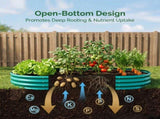 Galvanized Raised Garden Bed 8x4x1ft - Heavy Duty Metal Planter Box for Vegetables, Herbs & Flowers, W840P499242