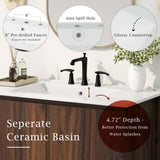 36" Modern Bathroom Vanity with Rectangle Ceramic Sink, Bathroom Cabinet with Large storage space N817P245321B